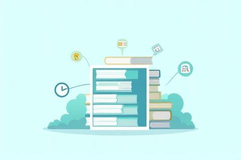 Image representing a digital library of resources.