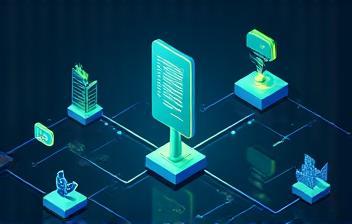 Abstract image representing network management or support.